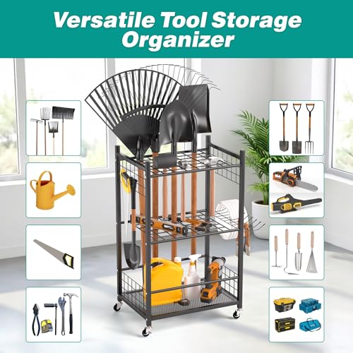 Garden Tool Organizer, Garage Tool Storage Organization - Image 7