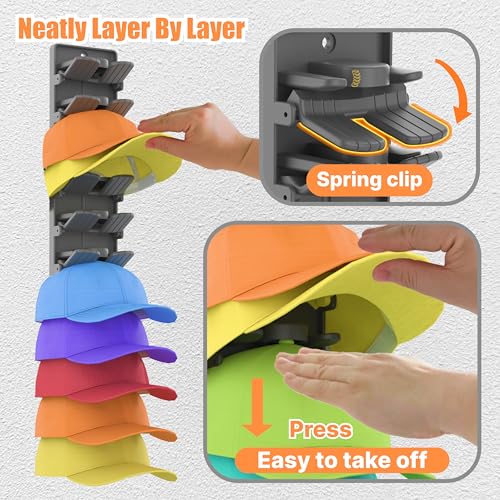 Hat Organizer for Baseball Caps 2 Packs | Home Organization - Image 4