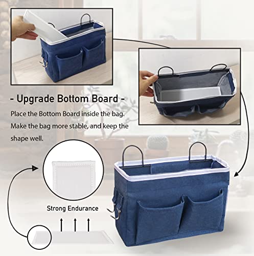 Kanrichu 2pcs Middle Wall Hanging Organizer Bag, Linen Fabric - Image 4