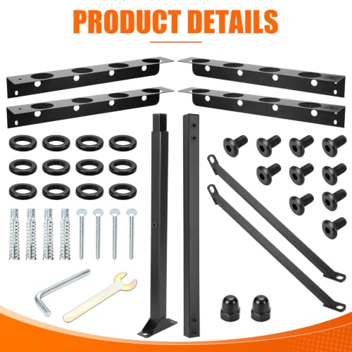 Trailer Tool Racks for Lawn Equipment 8 Hole Truck Shovel Holder - Image 8