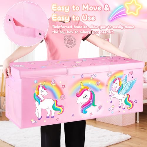 Extra Large Toy Box with Lids, Collapsible Storage C | All Products - Image 6