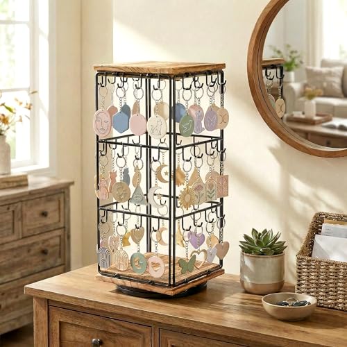 Rotating Earring Display Stands, 48 Hooks Earring Display - Image 5