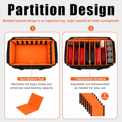 Large DJ Cable Bag Organizer with Laptop Pocket & Ad | All Products - Image 3
