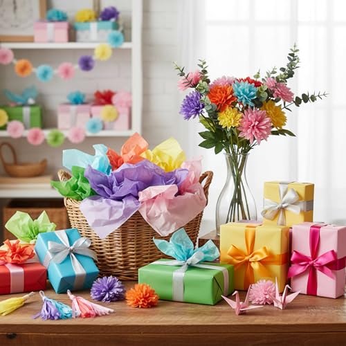 500 Sheets Christmas Colorful Tissue Paper Bulk 15 x 20 Inch - Image 6