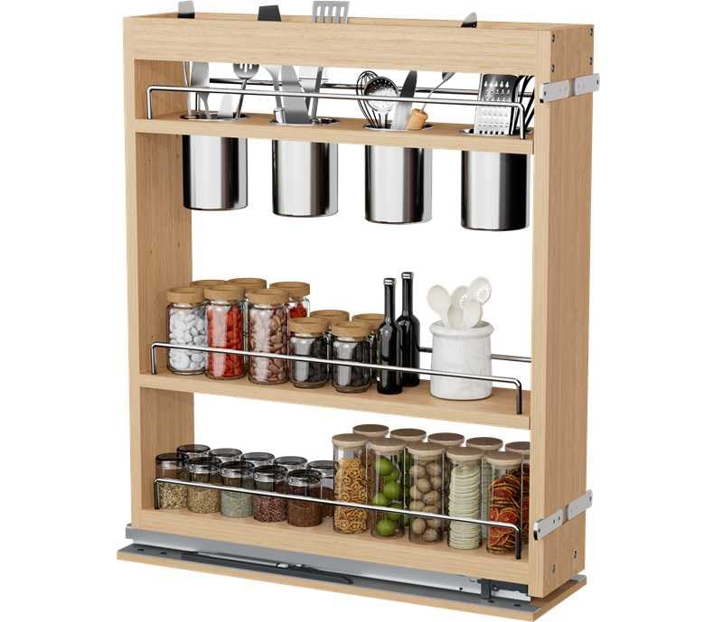 DINDON Pull Out Spice Rack Cabinet Organizer, (5" W | Pull Out Organiz - Image 1