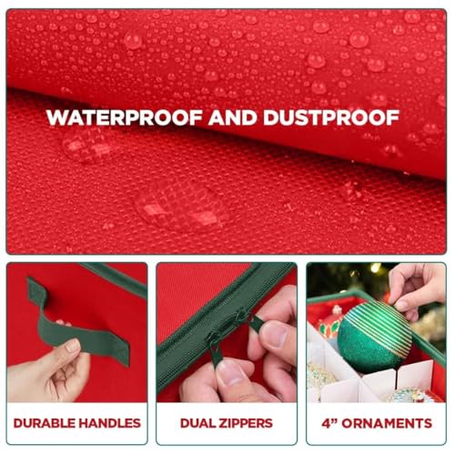 Christmas Ornament Storage Container with Dividers - Box Stores - Image 6