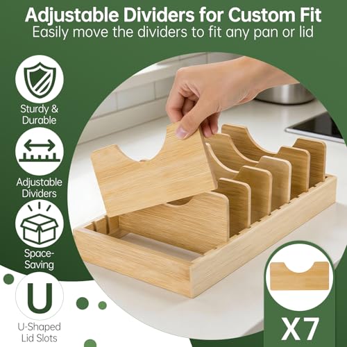 Pan Organizer Compatible with Caraway, Pots and Pans Organizer - Image 3