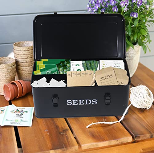 Seed Saving Box, Metal Seed Bin - Image 7