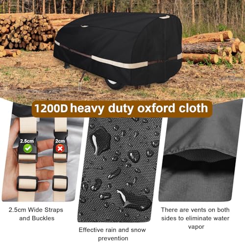 Log Splitter Cover, 1200D Heavy Duty Tear Resistant Wood Splitter - Image 8