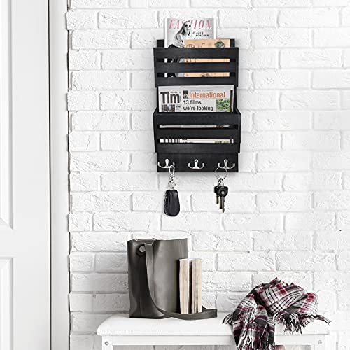 Unistyle Rustic Mail Organizer Wall Mount with 4 Key - Image 6