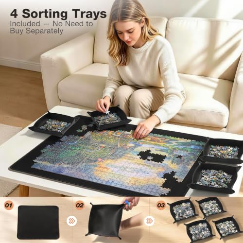 ALL4JIG Puzzle Mat Roll Up, Jigsaw Puzzle Play Mat - Image 3