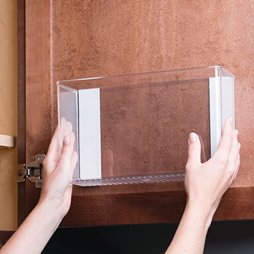mDesign Plastic Adhesive Mount Storage Organizer Container - Image 6