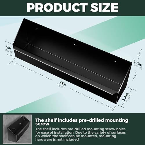 Wall-Mount Aluminum Aerosol Storage Shelf Organizer - Image 3