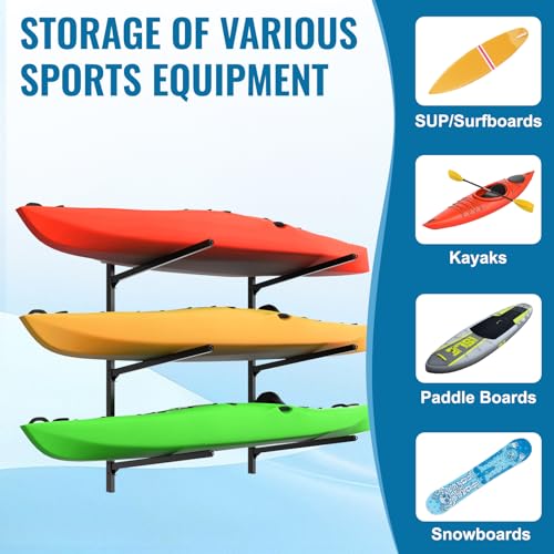 Kayak Storage Rack, Kayak Wall Mount Rack - Image 7
