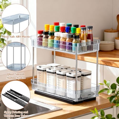 DABIGE 2 Pack Pull Out Spice Rack Organizer for Cabi | All Products - Image 8