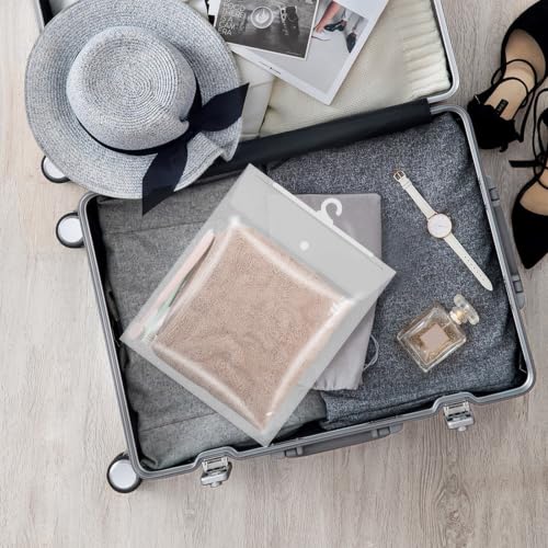 Homoyoyo 30 Clear Hanging Storage Bags with Hangers for Closet - Image 6