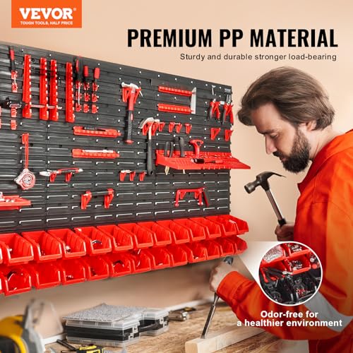 VEVOR Wall Mounted Storage Rack System, 30-Bin Parts | All Products - Image 3