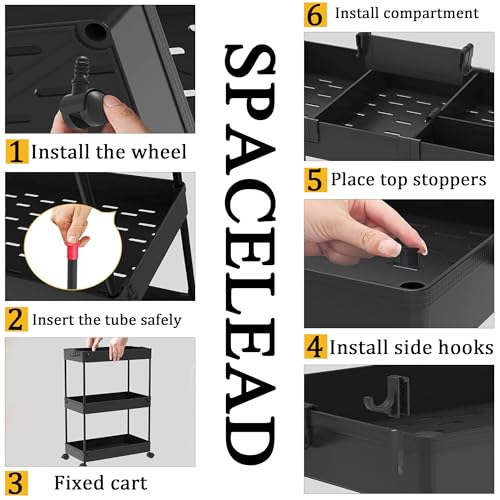 SPACELEAD Slim Storage Cart 3 Tier,Bathroom Organize | All Products - Image 6