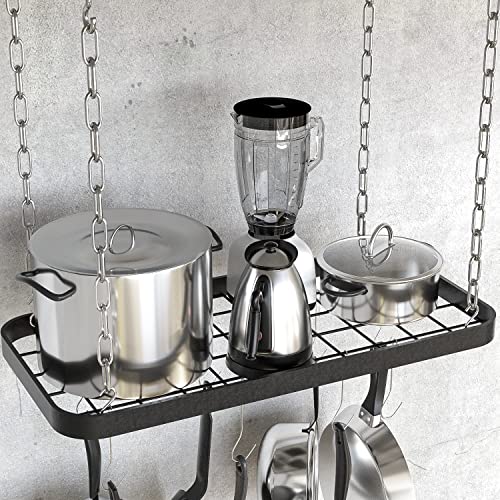 Hanging Pots and Pans Organizer Rack for Ceiling Wall Mount Grid - Image 3