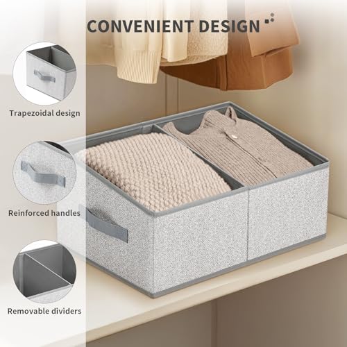 DIMJ Large Closet Shelf Organizer Bins 6 Packs with | All Products - Image 5
