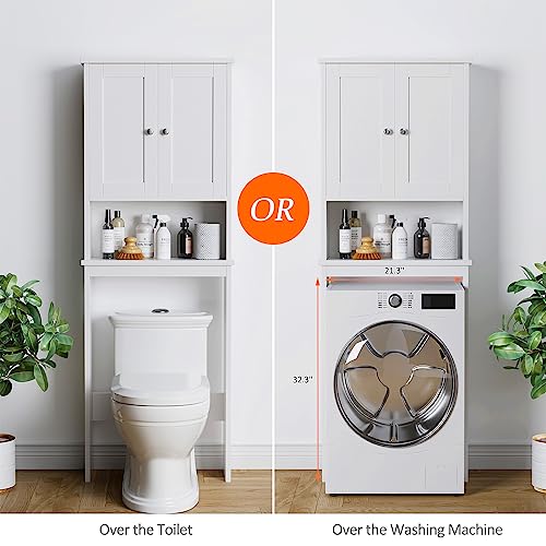 Over the Toilet Storage Cabinet, Bathroom Storage | Home Organization - Image 7