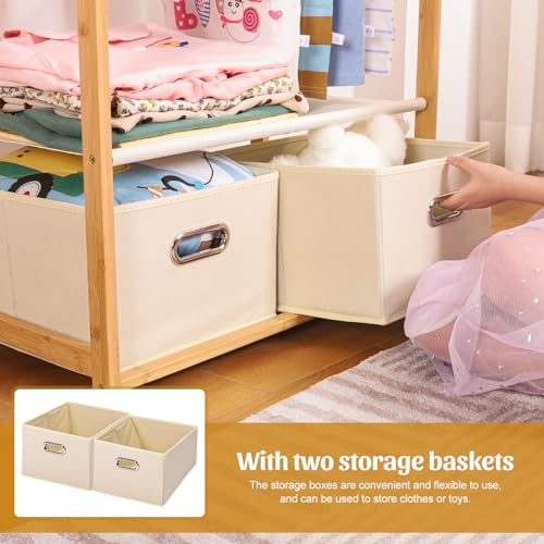 Bamboo Kids Clothing Rack: Holds Up To 121 Lbs of Dress-Up - Image 7
