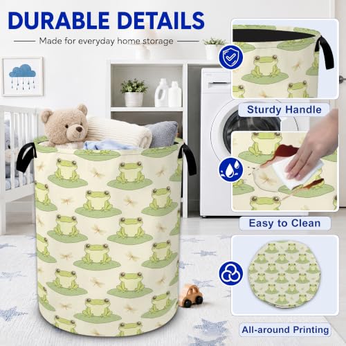 Frog Laundry Basket Foldable Waterproof Oxford Cloth Tote - Image 4