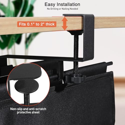 MAXECHO Under Desk Cable Management Tray 28" - Clamp on Wire - Image 4