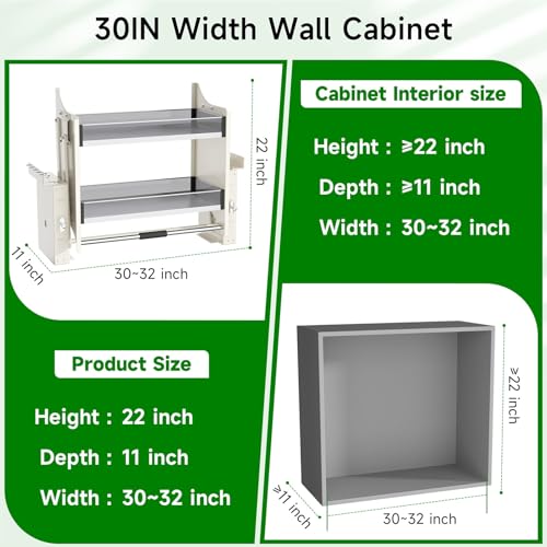 Pull Down Shelf for Kitchen Upper Cabinet,Heavy Duty Pull - Image 3