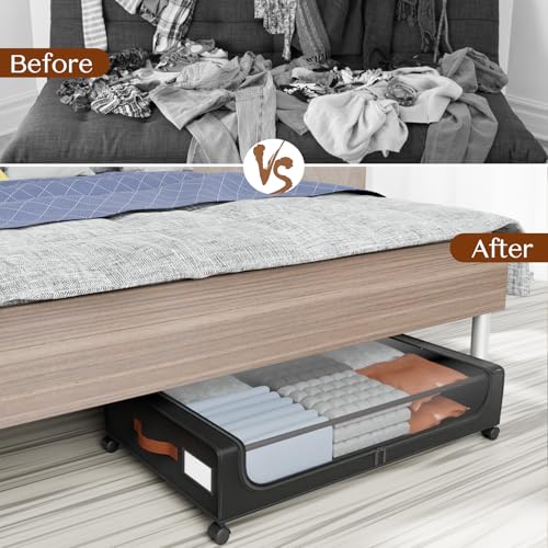 Under Bed Storage with Wheels, UnderBed Storage Containers - Image 6