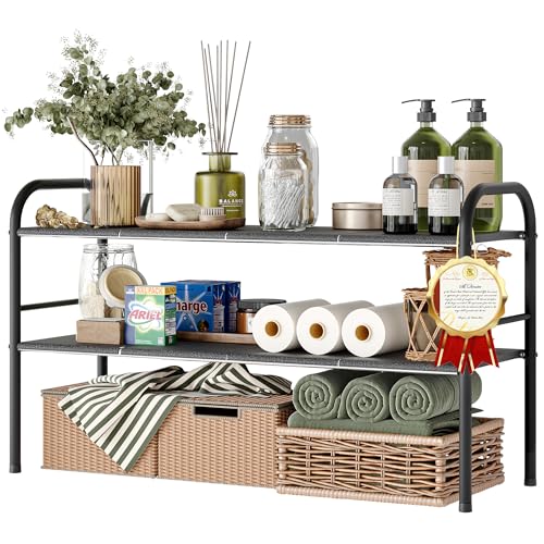 Under Sink Organizers and Storage,Expandable under cabinet organizer Shelf - Image 2