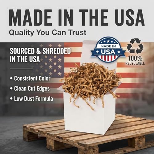 BOX USA Kraft Crinkle Paper Filler (10lb) - Shredded Paper - Image 5