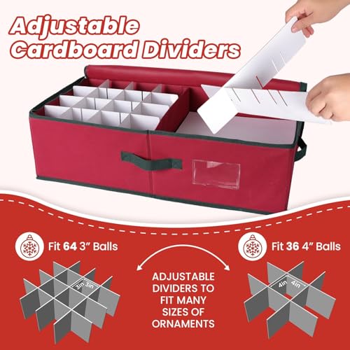 BlessedSeason Christmas Ornament Storage Box -Stores Up - Image 5