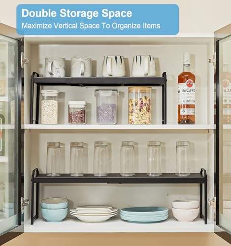 Expandable Cabinet Shelf Organizer, Adjustable kitchen Countertop - Image 7