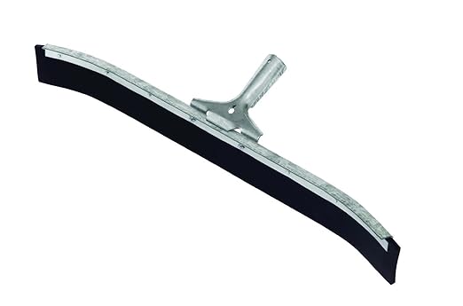 Rubbermaid Commercial Products Curved Traditional 24" Squeegee, Black, for Warehouses/Concrete/Car Garage/Basement Floor