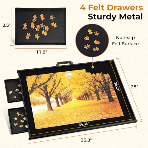 1500 Piece Metal Puzzle Board, Stable Rotation While Tilted - Image 4