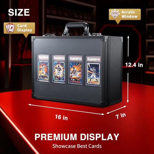 Graded Card Storage Box with 4-Slot Display Window | Home Organization - Image 4