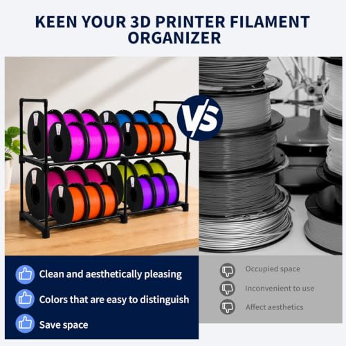 3D Printer Filament Storage Rack Desktop, 2-Tier Metal - Image 5