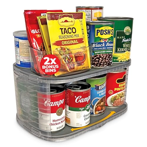 Mighty Susan 2-Tier Lazy Susan Organizer for Cabinet, Steel - Image 2
