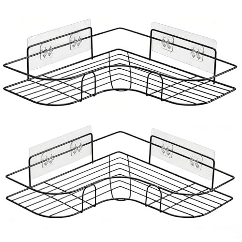 Corner Shower Caddy, 2 Pack Adhesive Shower Corner Organizer - Image 2