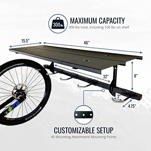 StoreYourBoard Bike Storage Rack with Shelf – Heavy Duty Garage - Image 5