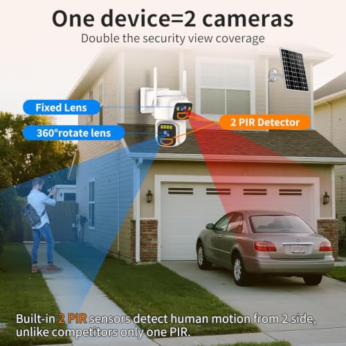 Luovisee Cameras for Home Security with Dual Lens,2.4G/5G WiFi - Image 3