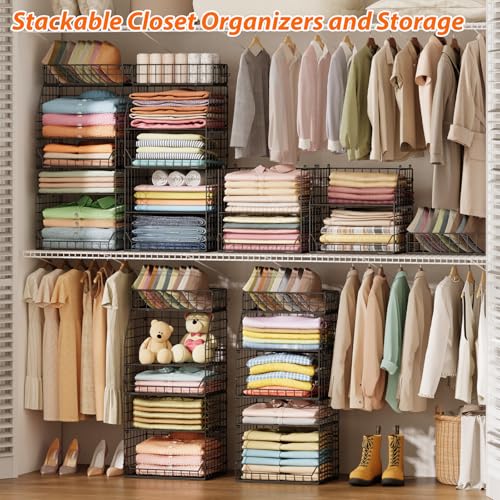 5-Tier Stackable Closet Organizers and Storage | Home Organization - Image 3