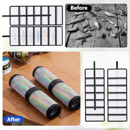 4Pcs Roll Up Fishing Lure Wraps Set with PVC Protective Cover - Image 6