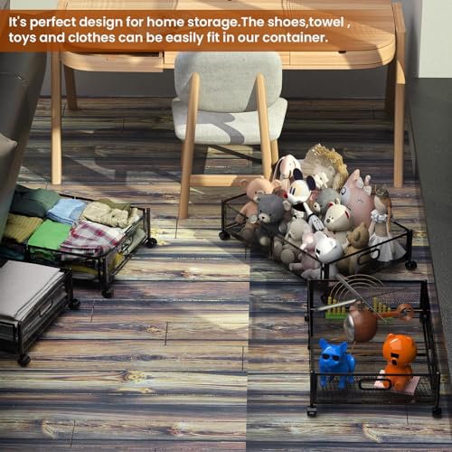 Under Bed Storage Containers,2 Pack Foldable Underbed - Image 5