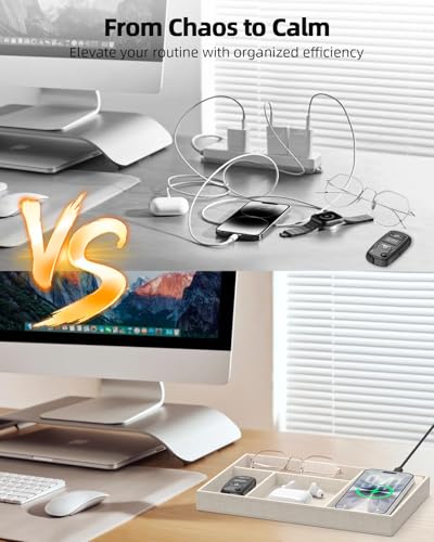 Valet Tray with Wireless Charger, Nightstand Organiz | All Products - Image 7