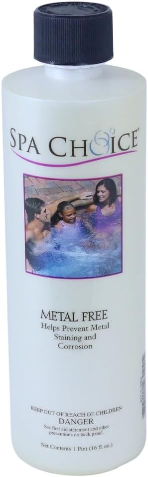 SpaChoice 1-Pint Premium Metal Free, Metal Gone for Spa Hot Tub, Made in USA