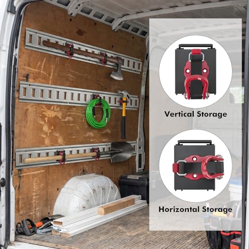 2 Pack E Track Tool Holder with Quick Release, Adjustable Clamp - Image 3