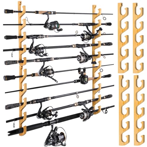 PLUSINNO Fishing Rod Holder, Wall & Ceiling Mount Pole - Image 2