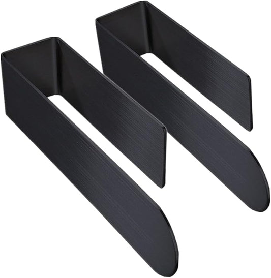 2pcs Towel Holder SUS 304 Stainless Steel — Self Adhesive Towel Rod Rack for Bathroom & Kitchen, Black